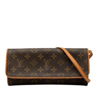 Louis Vuitton Pre-owned Pochette Twin GM - Dames - Pre-owned - Bruin - Maat: ONE Size Leer