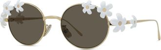Loewe LW40173U 30E Womens Sunglasses Gold Size 51