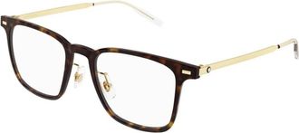 Montblanc Mb 0395On 003 Optisch Montuur - Heren - Brillen - Bruin - 51 MM - Accessoires