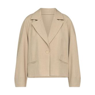 Sisters Point Dames, Jassen, Beige, Maat: S/M Poliester
