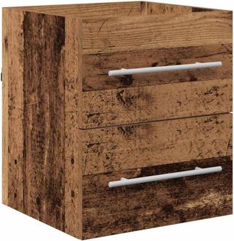 vidaXL Mueble De Lavabo Con Caj&oacute;n Madera Vieja 38,5 X 41 X 48 Cm Vidaxl