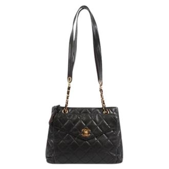 Chanel Pre-owned Vintage Tote Bag - Dames - Pre-owned - Zwart - Maat: ONE Size Leer