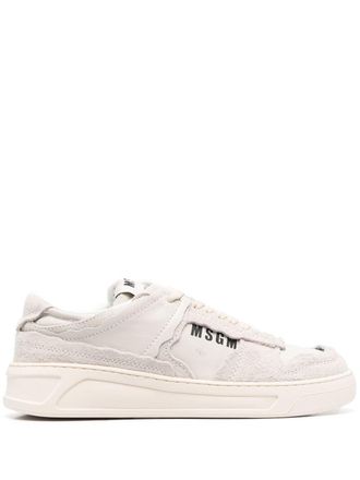 Msgm logo-print sneakers - Neutrals