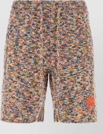 Alanui dust of light crochet bermuda shorts
