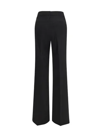 Sportmax Flare Wool Trousers - Black