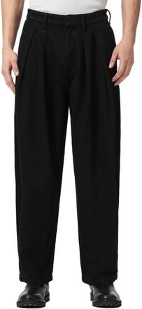 AllSaints Becco Straight Leg Pants in Black at Nordstrom, Size 32