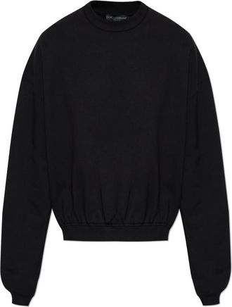Dolce & Gabbana Sweatshirts & Hoodies - Heren - Sweatshirts - Zwart - M - Katoen - Hoodies & sweatvesten