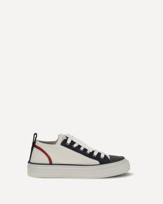 Brunello Cucinelli Sneakers in maglia di cotone e camoscio con Precious Toe Woman 36