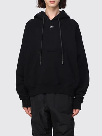 Off-white Felpa con cappuccio in cotone