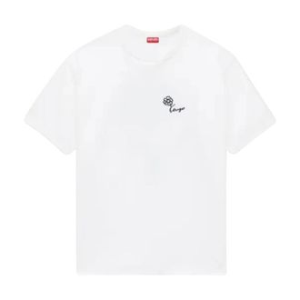 Kenzo T-Shirts, male, White, Size: XL Tulip T-Shirt