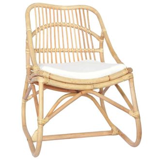 vidaXL Vidaxl - Silla De Rat&aacute;n Lino