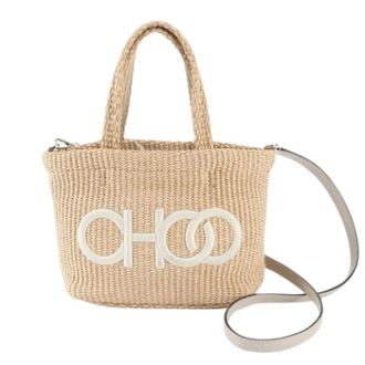 Jimmy Choo London Bolso Tote Pre-owned - Pre-owned - Mujer - Beige - ONE SIZE