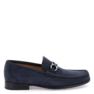 Ferragamo Gancini Ornament Loafers, Size 9 EE