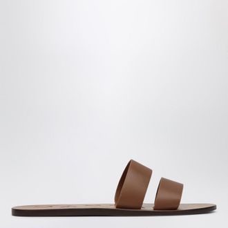 Manebì Brown leather sandals with straps