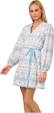 Adrianna Papell Womens Flounce Hem Short Dress - Multicolour - Size 18 UK