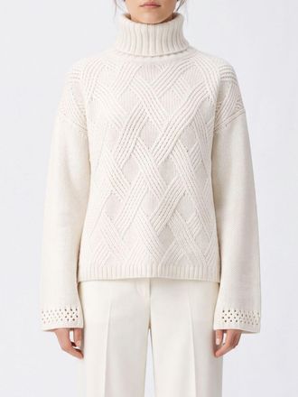 Twinset Wool and Cashmere Blend Turtleneck Jumper with Dropped Shoulders