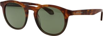 Giorgio Armani Mens Sunglasses Havana Red-Opal Olive Green Acetate Red/opal