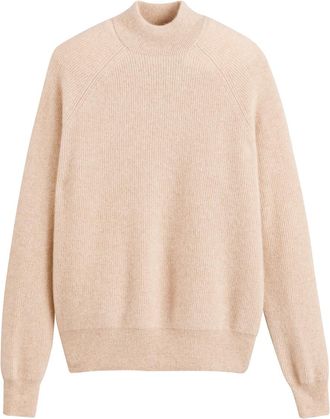 La Redoute Collections Trui in kasjmier met opstaande kraag in fijn tricot