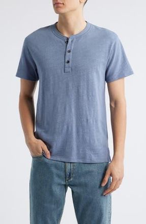 Rag & Bone Classic Short Sleeve Henley in Seagrey at Nordstrom Rack, Size Xx-Large
