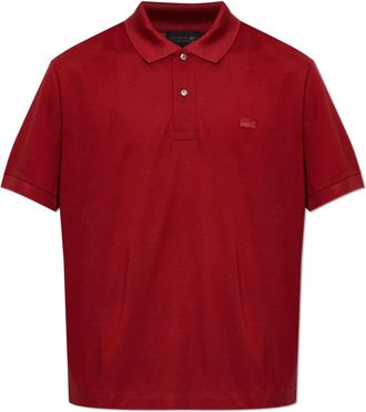Lacoste Polo in Seta Piqu&eacute; Vestibilit&agrave; Classica Runway - - Tops - Uomo - Rosso - M