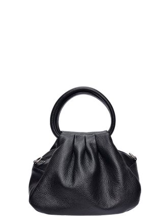 Luisa Vannini Zwart Rundleer Tas