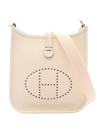 Herm&egrave;s 2025 Clemence Evelyne TPM shoulder bag - women - Calf Leather - One Size - Brown