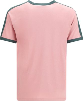 Valentino Embroidered Logo Cotton-Jersey T-Shirt - Pink