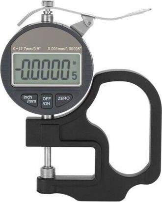 OEM Medidor De Espesor Digital, Herramienta De Medici&oacute;n De Espesor Para Alambre, Tela, Cuero, Papel, Pel&iacute;cula, Esponja, Rango 0-12,7 Mm, Precisi&oacute;n 0,001 M