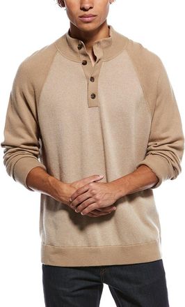 Vince Birdseye Wool & Cashmere-Blend Mock Sweater
