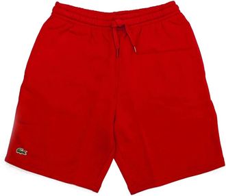 Lacoste Mens Sport Tennis Fleece Short In Red