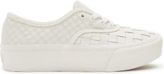 Vans Authentic Platform 2.0 Woven - Dames - Sneakers - Wit - 38 EU - Leer - Schoenen