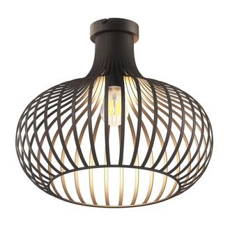 Nowa Globo - Plaf&oacute;n - Mateo - Marr&oacute;n - Metal - &Oslash; 40cm - E27