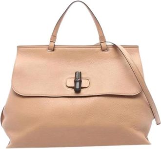 Gucci Pre-owned Handbags, female, Brown, Size: ONE SIZE Pre-owned Vintage Handbag