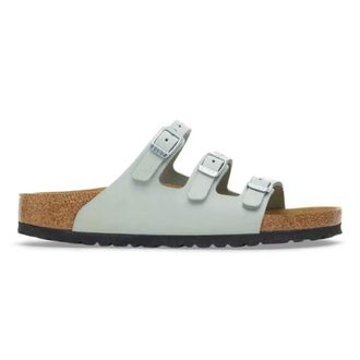 Birkenstock Sliders, female, Green, Size: 10 US Florida Narrow Fit