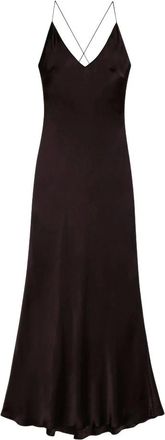 Anine Bing Kleedjes, Dames, Bruin, S, Rayon, Laurel Dress