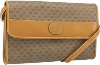 Gucci Pre-owned Cross Body Bags, female, Beige, Size: ONE SIZE Pre-owned Vintage Cross Body Bag