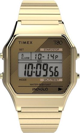 Timex T80 Digital Chronograph Bracelet Watch in Gold-Tone at Nordstrom
