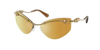 Swarovski SK7039 40427P Womens Sunglasses Gold Size 61