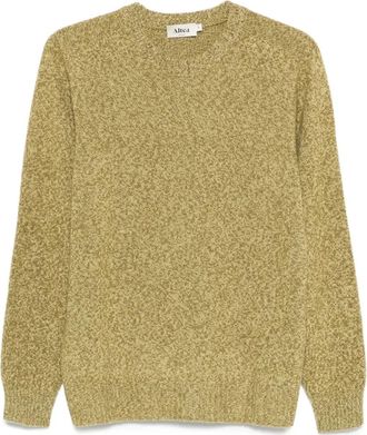 Altea Maglione in lana effetto melange - Giallo