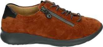 Ganter Sportieve lage damesschoenen in cognac - Dames - Sneakers - Bruin - 39 EU - Leer - Schoenen