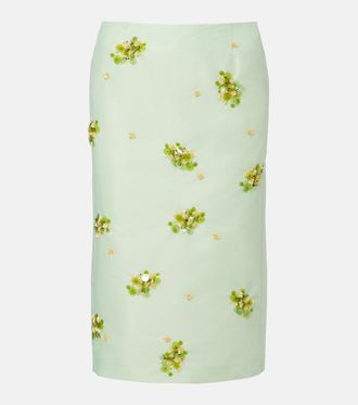 Shushu/Tong Sequined midi skirt