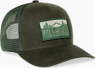 Filson Mens Filson Waxed Logger Mesh Cap - Green