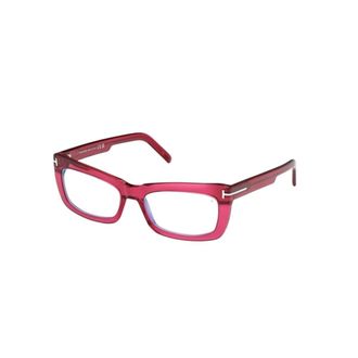 Tom Ford Glasses, female, Pink, 55 MM, Blue Block Rectangular Optical
