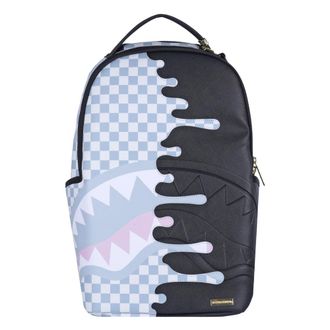 Sprayground Backpacks, female, Black, Size: ONE SIZE Cream Check Side Drip Backpack