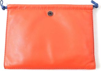 Hermès Blue Orange Pouch (Pre-Owned)