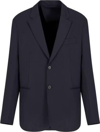Emporio Armani Stretch-Nylon Single-Breasted Blazer, Brand Size 50 ( US Size 40 )