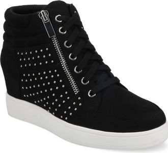 Journee Collection Journee Womens Clarity High Top Wedge Sneaker