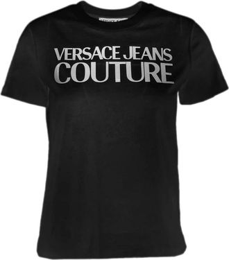 Versace Jeans Couture T-shirt - Dames - T-shirts - Zwart - XS - Katoen - Tops