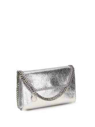 Stella McCartney Womens Shoulder Bag Falabella Silver Polyester