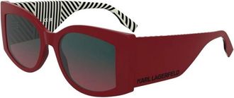 Karl Lagerfeld Kl 6183S Zonnebrillen - Dames - Zonnebrillen - Rood - 53 MM - Accessoires